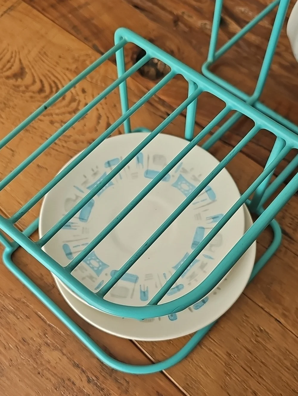 Vintage Rubbermaid Dish Rack Aqua